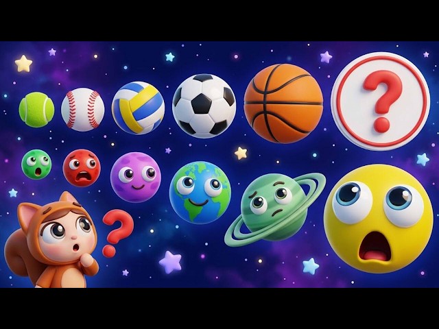 Planet Sizes Sport Balls | Planets for Kids Cartoons | Shiny Box TV
