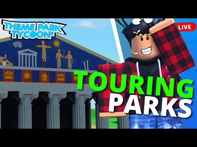 🔴Touring YOUR Amazing Parks In Theme Park Tycoon 2😃