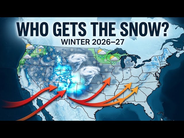 2026–27 Winter Snow Map: El Niño Could Flip the U.S. Snow Pattern #WinterForecast #SnowMap #ElNino