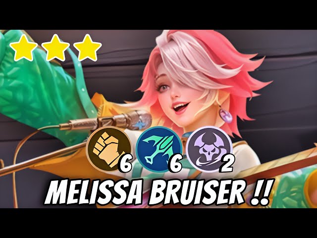 100% FULL ATTACK SPEED!! 3 STAR BRUISER MELISSA!! MAGIC CHESS GO GO 