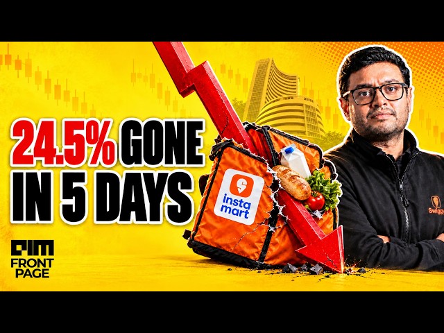 🔴 LIVE: Swiggy Plummets 24.5% on Widening Instamart Losses, Sparking $11B Rout | Front Page