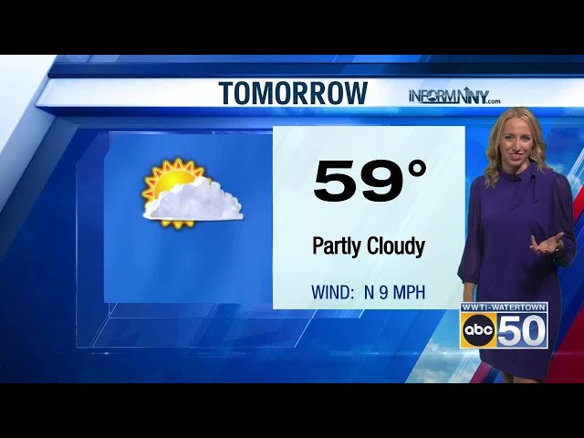 North Country Weather for 10/21/26