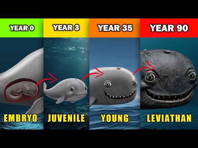 Cyriak's Sea Life Whale Speculative Life Growth Stages Explained