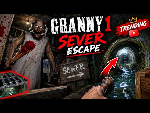 GRANNY 1 SEVER ESCAPE GAMEPLAY 😲😮 #granny #grannygame #granny3 