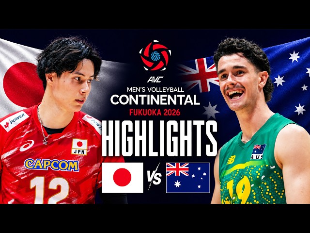 Japan 🇯🇵 vs Australia 🇦🇺 | Highlights | AVC Men's Continental Championship 2026