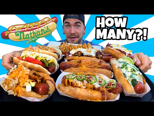 INSANE NATHAN'S HOTDOG CHALLENGE | IN ALABAMA | Hot Dogs + Sushi? Man Vs Food