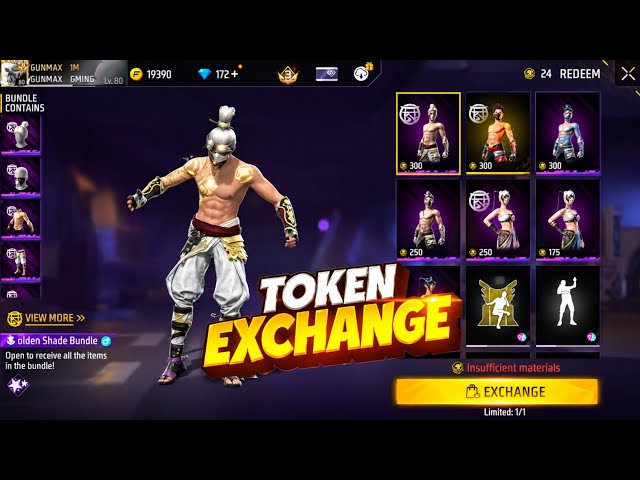 Golden Shade Bundle Return in Free Fire🔥 | Exchange Tokens Rate | Free Fire Golden Shade Return 