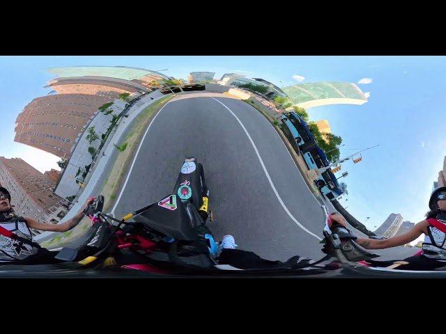 Riding with smaller wheels