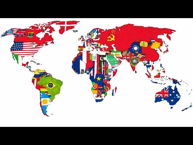 Drawing 1938 flag map of the world//Guess your country #flag #art 