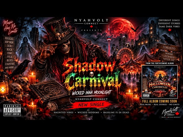 SHADOW CARNIVAL 👻 Wicked Inna Moonlight | Halloween Reggae × Hip Hop | Official Music Video