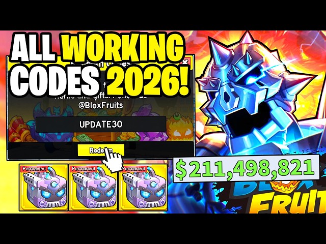 *NEW* ALL WORKING CODES FOR BLOX FRUITS IN 2026! ROBLOX BLOX FRUITS CODES