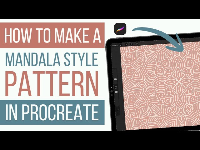 How to create a seamless mandala pattern in Procreate using radial symmetry