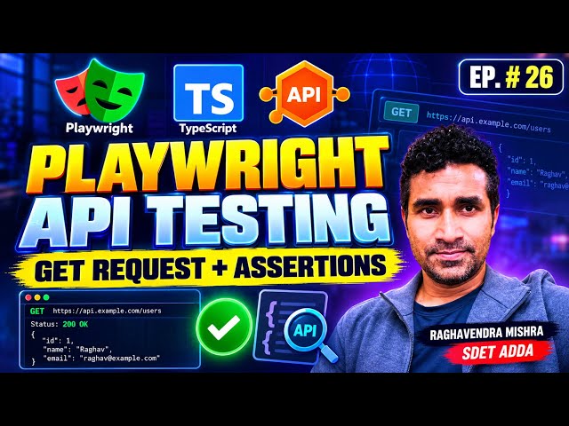 Playwright with TypeScript Beginner Tutorial #26 | How to Create GET API Request