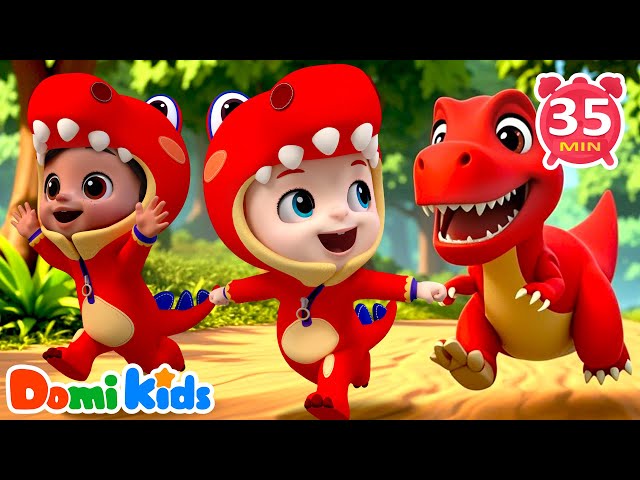 Roarrr! 🦖 Baby Dinosaur Joins the Fun! | Kids Songs & Nursery Rhymes | Domi Kids