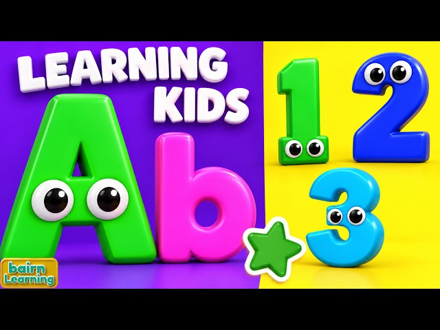 Preschool Learning Videos For 5 Year Olds | ABCs, 123s Shapes, and Colors Song