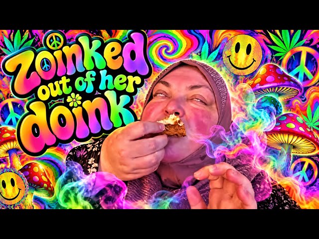 Loathsome dunce Foodie Beauty gets zoinked out of her doink and guzzles cake 