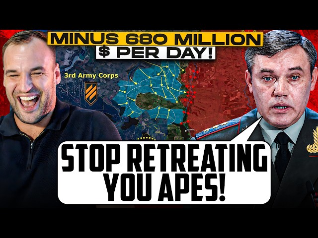 RUSSIAN WAR COST IS 680 MILLION $ PER DAY! And still they Retreat