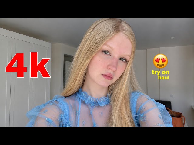 4K Lingerie Try On Haul See Everything Sheer Transparent Micro Bikini & See-through Dresses 