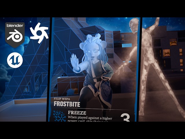 FROSTBITE — Gauntlet of Gods Timelapse | Blender & Octane 3D Process
