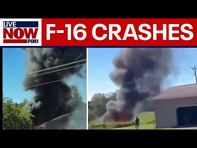 F-16 fighter jet crashes in Michigan