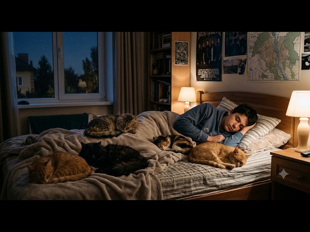 Deep Sleep with Live Cats: Real Purring Immersion