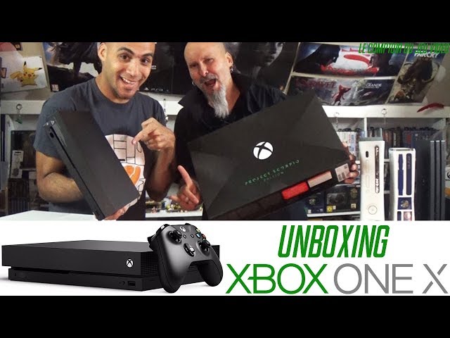Unboxing XBOX ONE X SCORPIO EDITION + comparaison PS4 PRO et les autres Xbox