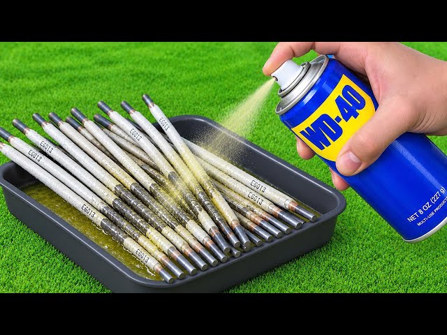 Mix WD-40 with WELDING RODS and see what no one told you 😱! Amazing Idea!