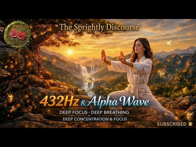 432Hz Miracle Tone + Alpha Binaural Beats 🎧 Ultimate Deep Focus, Calm Mind & Flow State