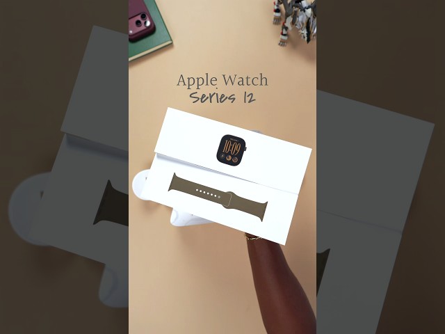 Unboxing the new Apple Watch Series 12. This new bronze color is👌🏾🔥 #applewatchseries12 #unboxing