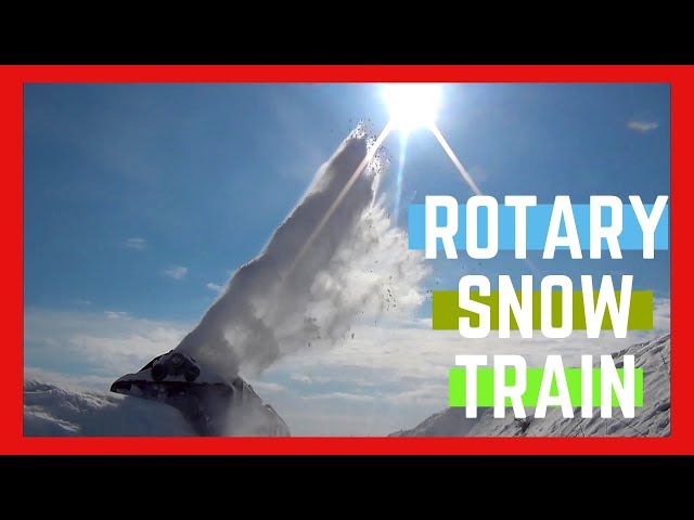 Train snowblower - Rotary Snow Train - Train Snow Plow - Rotary Snow Plow Blower