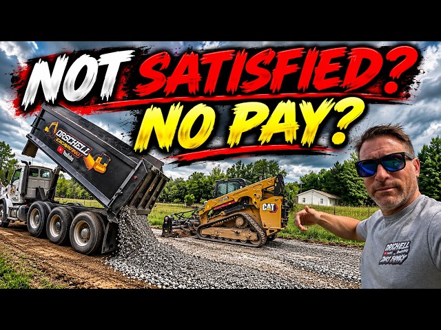 DO IT YOURSELF!! Gravel Driveway Repair With a Skid Loader & Harley Rake. #driveway #diy #equipment