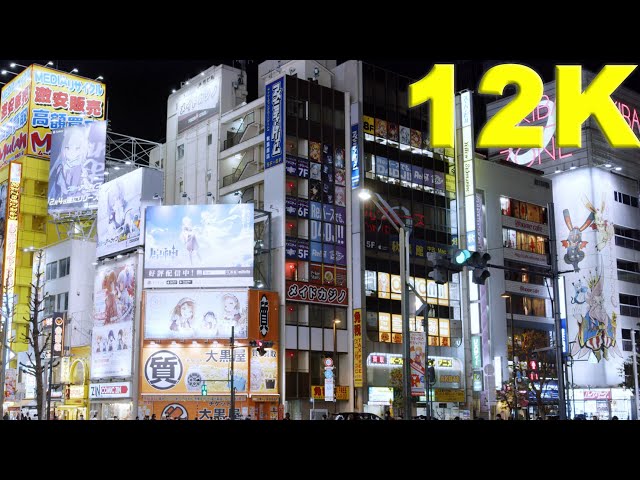 秋葉原散歩 12K Video Blackmagic URSA Mini Pro 12K Video  Tokyo Japan From  Akihabara ローニン2ジンバルと12Kカメラ