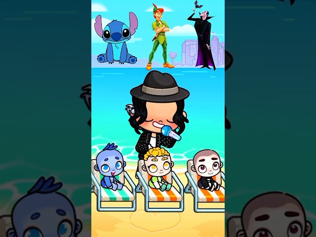 Stitch, Peter Pan, and Dracula in Avatar World #avatarworld #cartoons