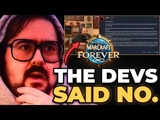 Blizzard Said No to RP-PVP in WoW Forever