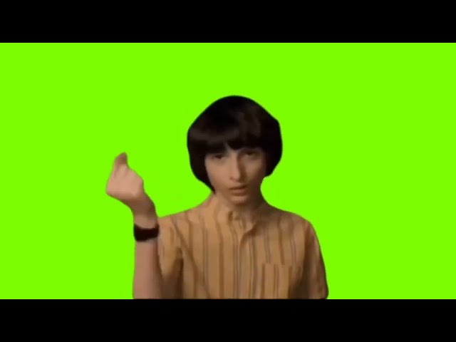 Finn Wolfhard Snapping His Fingers Green Screen Meme (1 Hour)