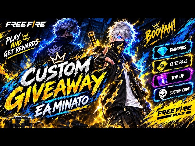 FREE FIRE LIVE STEAM | UID CHECKING+ CUSTOM GAMEPLAY+ RANK PUSH #FREEFIREMAX