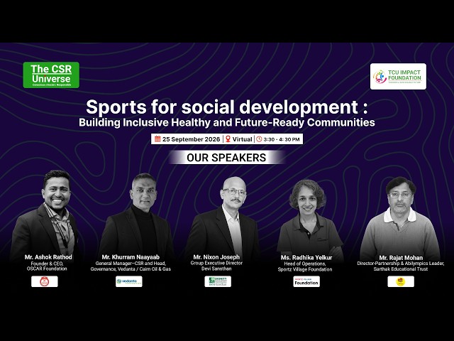 Can Sports Drive Social Change?Unlocking the Power of Sports for Inclusive &Future-Ready Communities