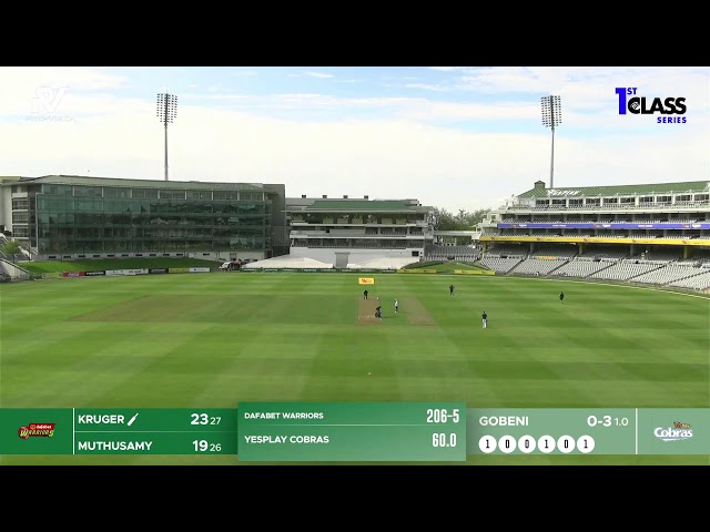 YesPlay Cobras vs Dafabet Warriors - 1st Class Series 2026/27 - Day 1