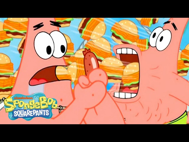 Patrick's Hungriest Moments on SpongeBob 😯 | 45 Minutes | Patrick Star