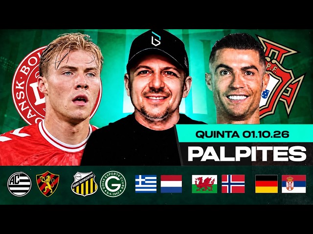 PALPITES DE FUTEBOL PARA O DIA 01 10 2026 (QUINTA-FEIRA) | Boleiros Tips