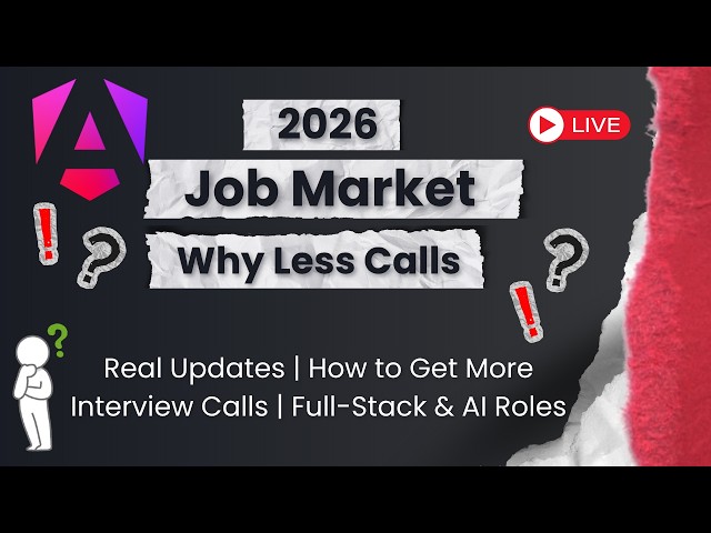 Angular - ReactJs & .NET Job Market 2026 | Why Less Interview Calls, Questions | Real Job Updates