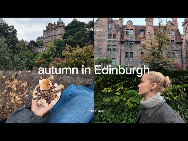 my dream trip to edinburgh: a cozy autumn getaway, harry potter & thrifting | daily vlog