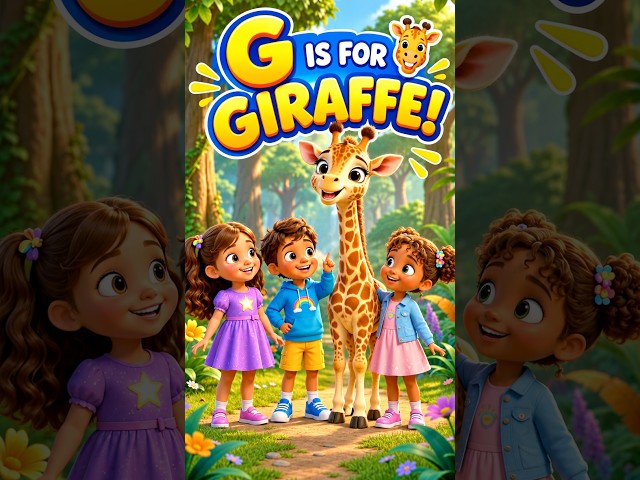 Learn ABCs for Kids | G is for Giraffe 🦒 | Alphabet & Phonics Learning #Shorts