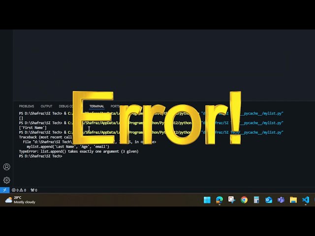 Python Lists Tutorial | Mastering Python Lists in 5 Minutes! | Learn python | SI Tech