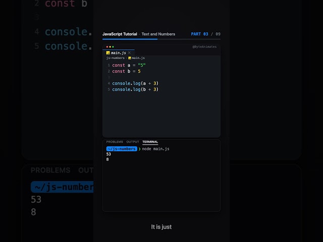 JavaScript Tutorial, Part 3: Text and Numbers.