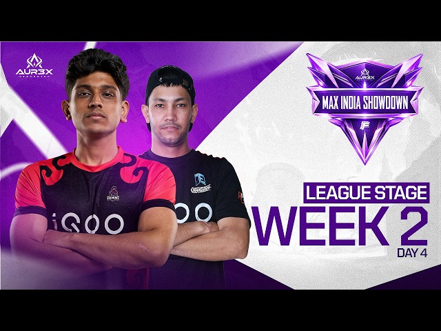 AUR3X FREEFIRE MAX INDIA SHOWDOWN | League Stage - Day 4 Ft. #totalgaming #tag #s8ul #freefiremax