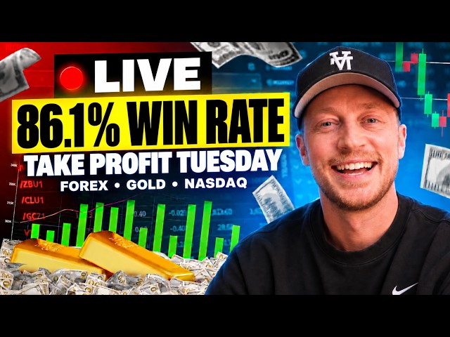 Live Trading Forex, Gold & NQ (XAUUSD on Take Profit Tuesday!)