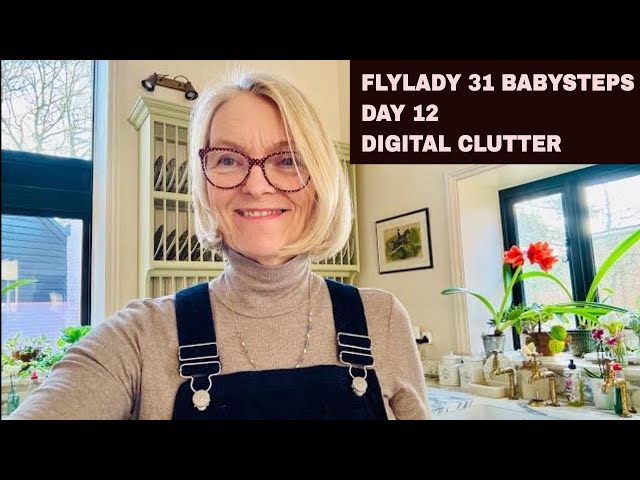 FlyLady 31 Baby Steps-Step 12-Digital Declutter 2025 Clean With Kate #BabySteps #flyladysystem