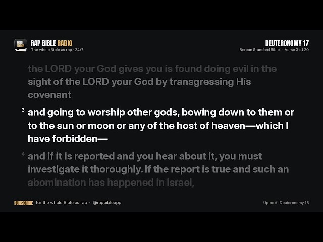 Rap Bible Radio: Deuteronomy 1 to 1 Kings 22