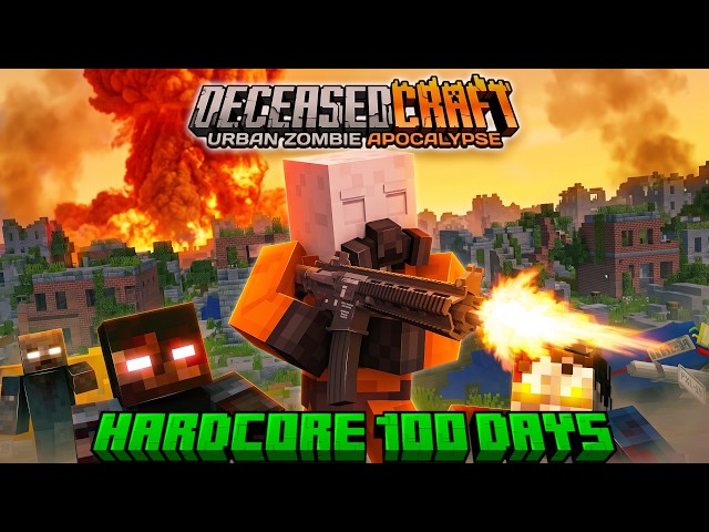 Can I SURVIVE The Most Technical Zombie Apocalypse Modpack? | Deceased Craft 100 Days Hardcore
